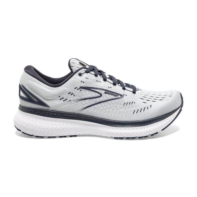 Brooks Glycerin 19 Road Running Shoes - Women's - Grey/Ombre/White (39287-XHLU)